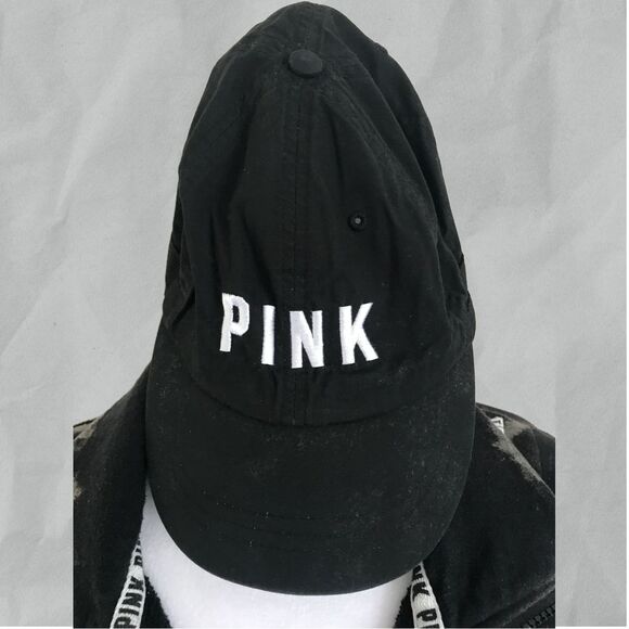 PINK Victoria's Secret Women Sweatshirt  Fleece Black Size SM and Cap Logo PINK - Picture 3 of 10